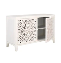 Raelie 2 Shelf 2 Door Media Stand