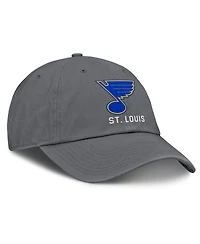 Fanatics Men's Charcoal St. Louis Blues Washed Adjustable Hat