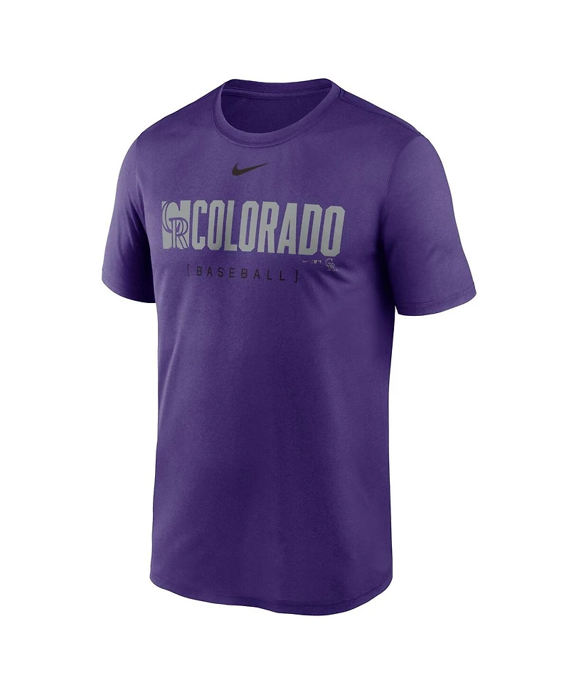 Nike Men's Purple Colorado Rockies Knockout Legend Performance T-Shirt