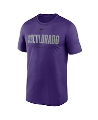 Nike Men's Purple Colorado Rockies Knockout Legend Performance T-Shirt