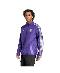 Adidas Men's Purple/White Orlando City Sc 2025 Anthem Reversible Full-Zip Jacket