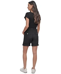 Dkny Sport Women's Smocked-Waist Convertible Shorts