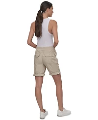 Dkny Sport Women's Smocked-Waist Convertible Shorts