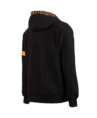 Two Hype x Nba Men's Black New York Knicks Culture Hoops Collection Premium Pullover Hoodie