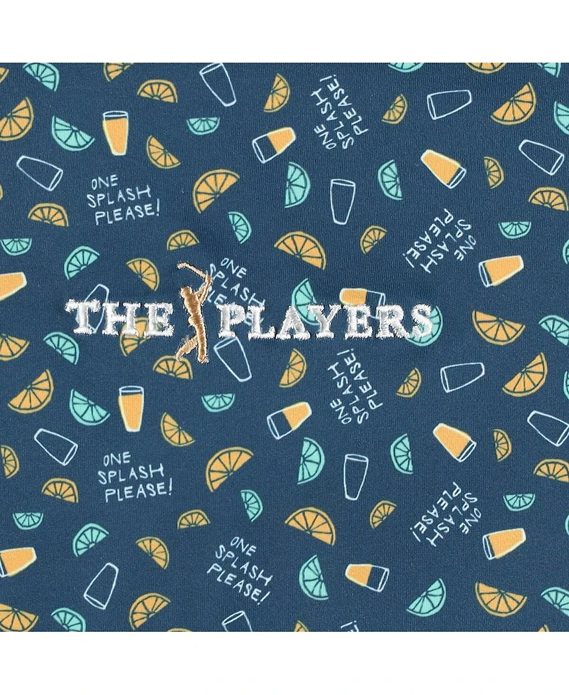 Breezy Golf Men's Navy The Players One Splash Please Polo Shirt