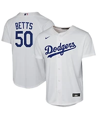 Nike Big Boys and Girls Mookie Betts White Los Angeles Dodgers Home Replica Player Jersey