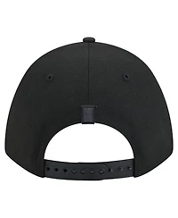 New Era Men's Black Minnesota Wild Game Day Stealth Flag 9FORTY A-Frame Adjustable Hat
