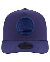 New Era Men's Navy Golden State Warriors Colorpack A-Frame Pinch Front 59FIFTY Fitted Hat