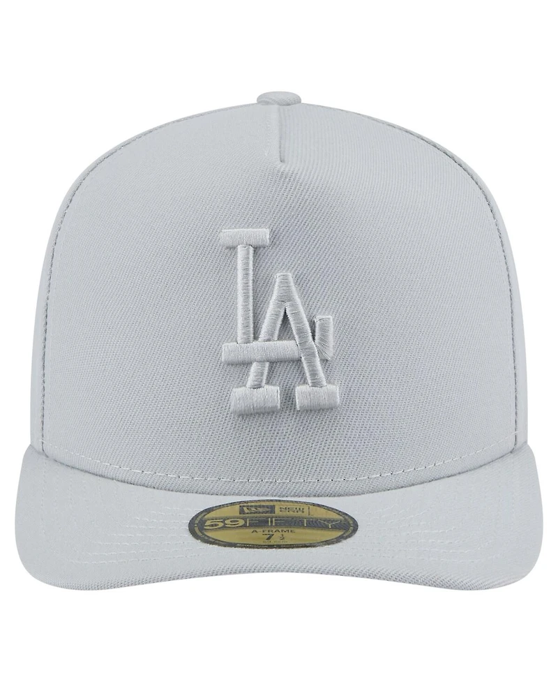 New Era Men's Gray Los Angeles Dodgers Colorpack 59FIFTY Fitted Hat
