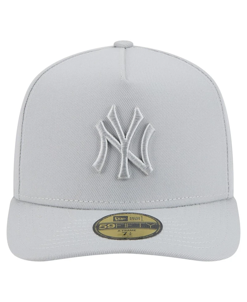 New Era Men's Gray York Yankees Colorpack 59FIFTY Fitted Hat