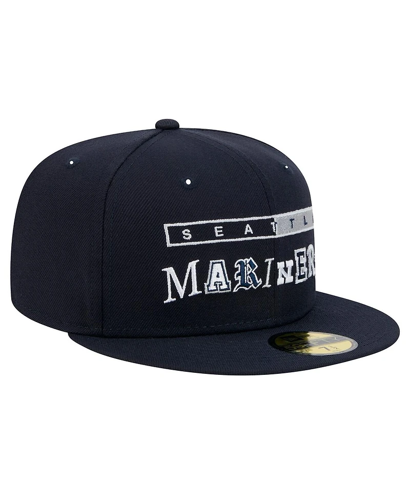 New Era Men's Navy Seattle Mariners Ransom 59FIFTY Fitted Hat