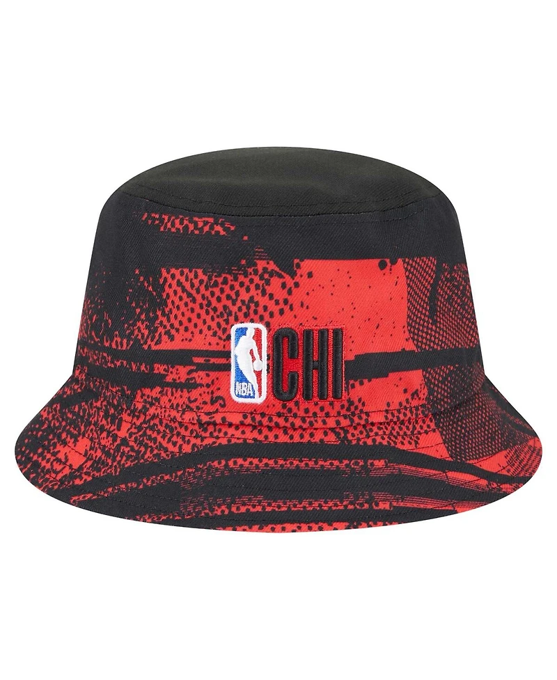 New Era Men's Black/Red Chicago Bulls Tip-Off Bucket Hat