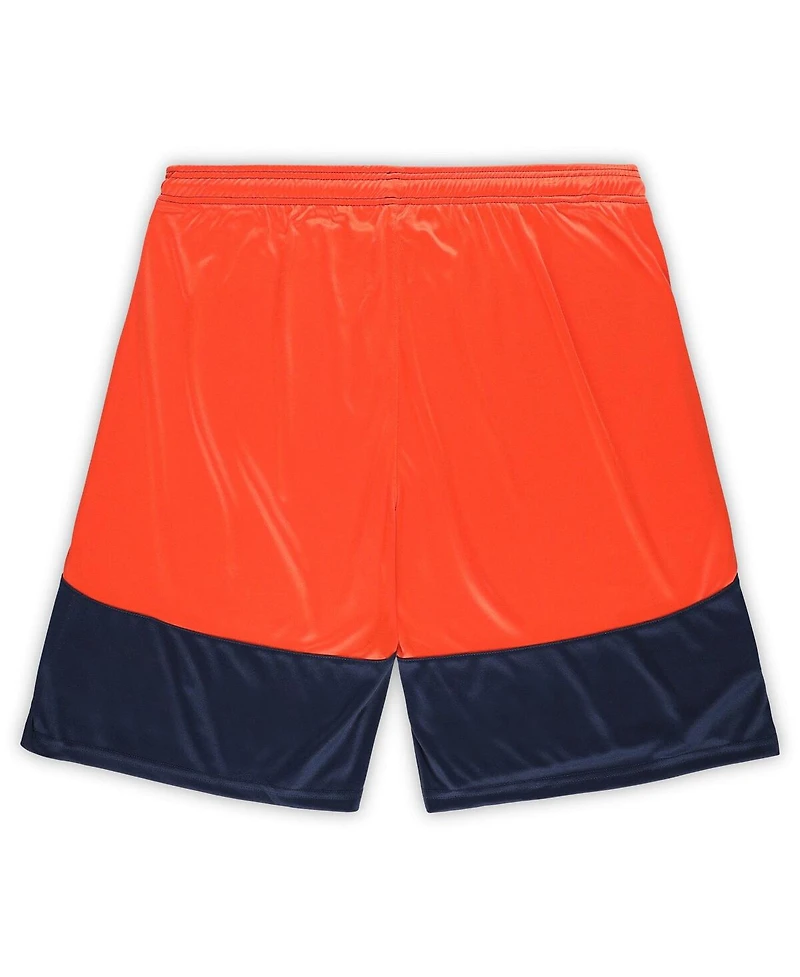 Fanatics Men's Navy/Orange Chicago Bears Big Tall Launch Shorts