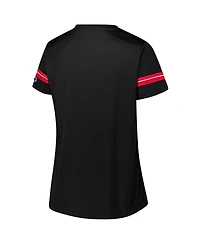 Fanatics Women's Black Georgia Bulldogs Plus Overtime Readiness Lace-Up T-Shirt