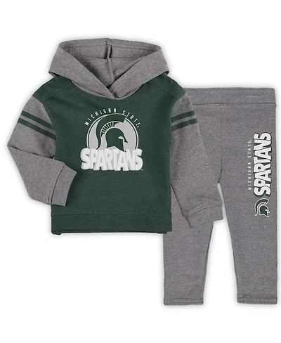 Outerstuff Girls Toddler 2-Piece Michigan State Spartans Clubhouse Pullover Hoodie and Legging Set