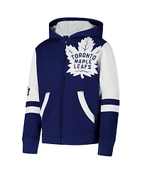 Outerstuff Big Boys and Girls Blue Toronto Maple Leaf's Face Off Full-Zip Hoodie