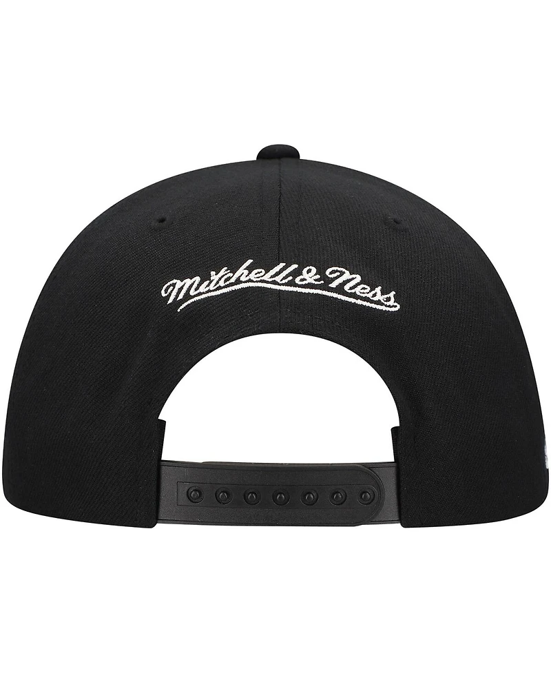 Mitchell & Ness Men's Black San Jose Sharks Team Snapback Hat