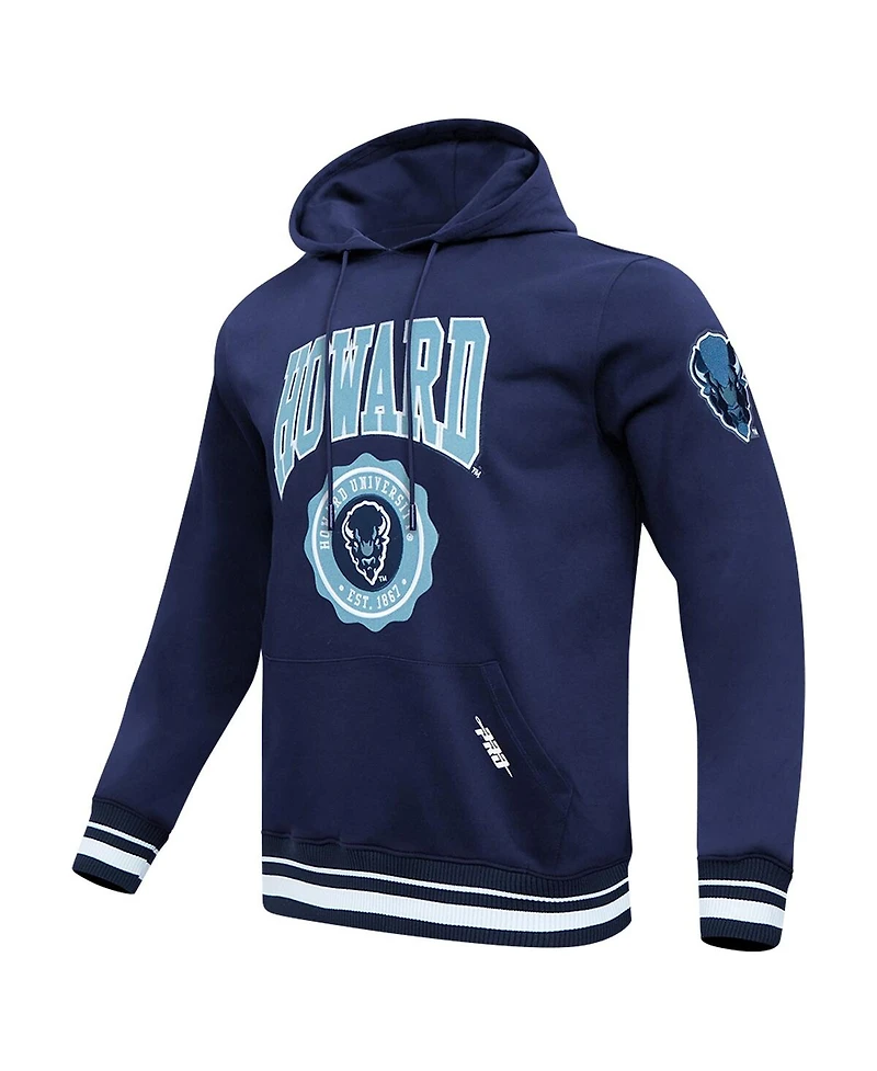 Pro Standard Men's Navy Howard Bison Crest Pullover Hoodie