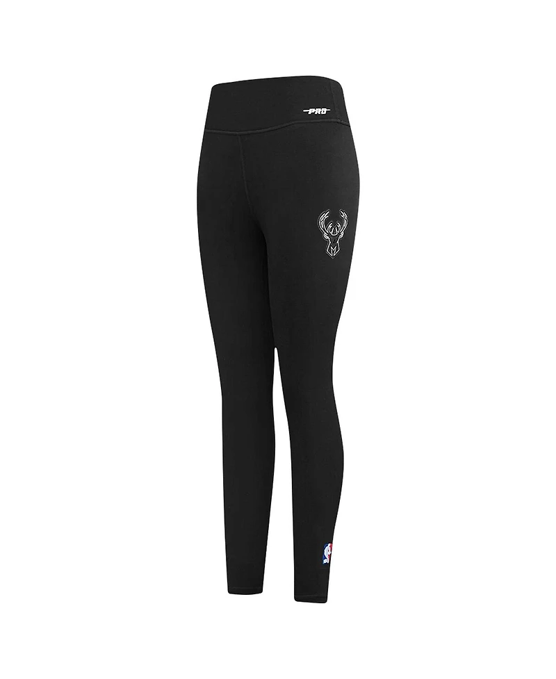 Pro Standard Women's Black Milwaukee Bucks Paint the City Jersey Leggings