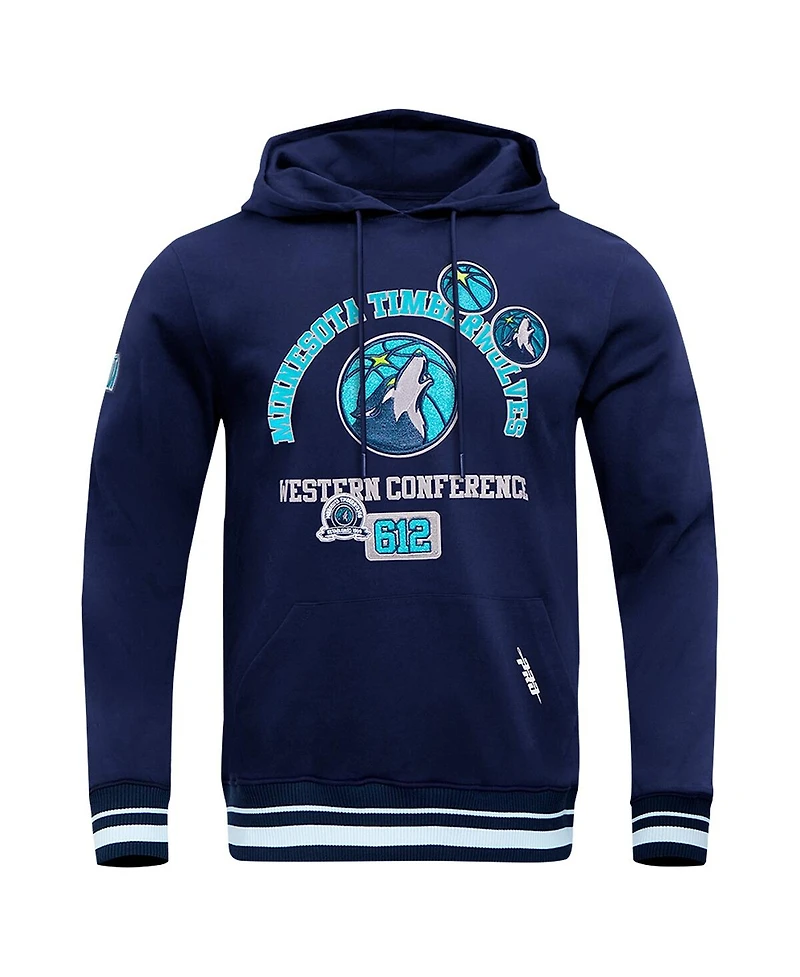 Pro Standard Men's Navy Minnesota Timberwolves Area Code Pullover Hoodie