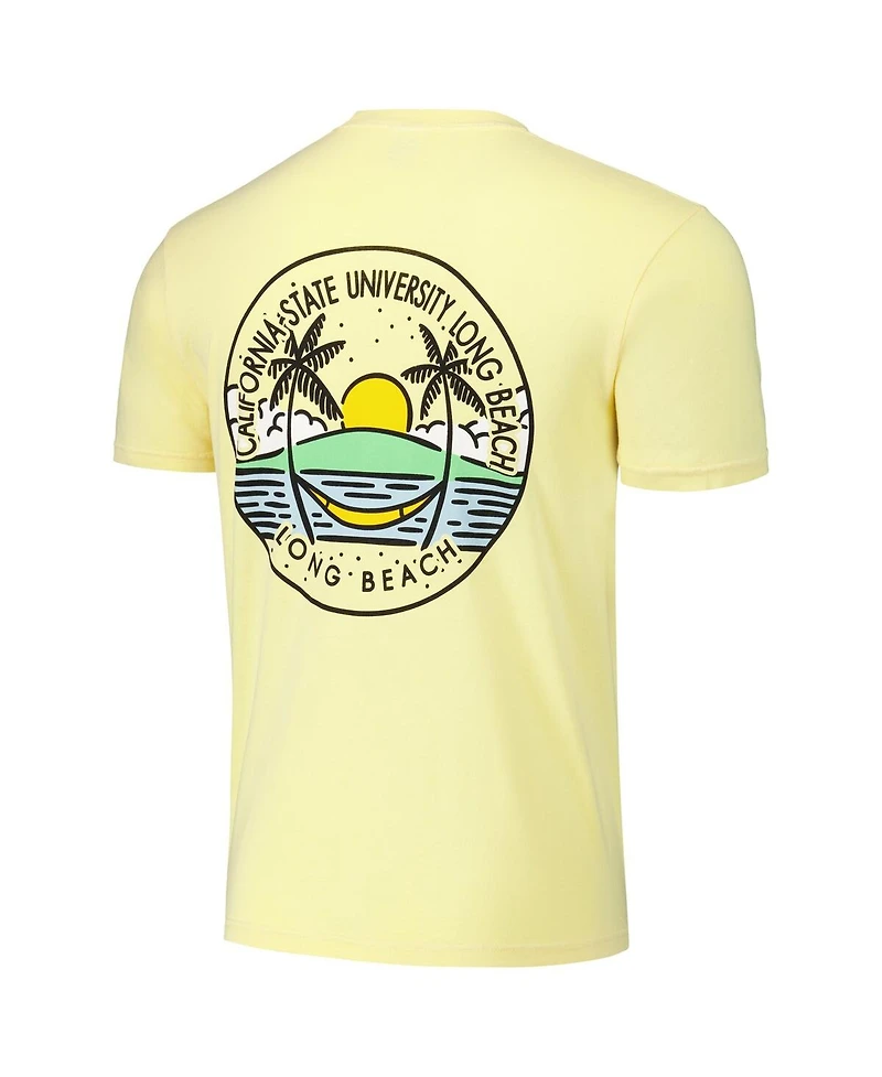 Image One Men's and Women's Gold Cal State Long Beach The Scenic Comfort Colors T-Shirt