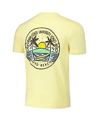 Image One Men's and Women's Gold Cal State Long Beach The Scenic Comfort Colors T-Shirt