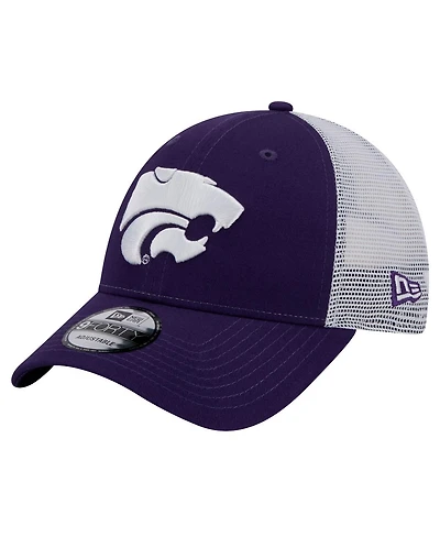 New Era Men's Purple Kansas State Wildcats Trucker 9FORTY Adjustable Hat