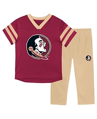 Outerstuff Baby Boys and Girls 2-Piece Florida State Seminoles Red Zone Jersey Pants