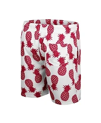 Colosseum Men's White Iowa State Cyclones Pineapples Swim Shorts
