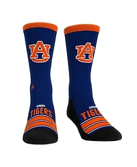 Rock 'Em Men's and Women's Auburn Tigers Gametime Stripe Crew Socks