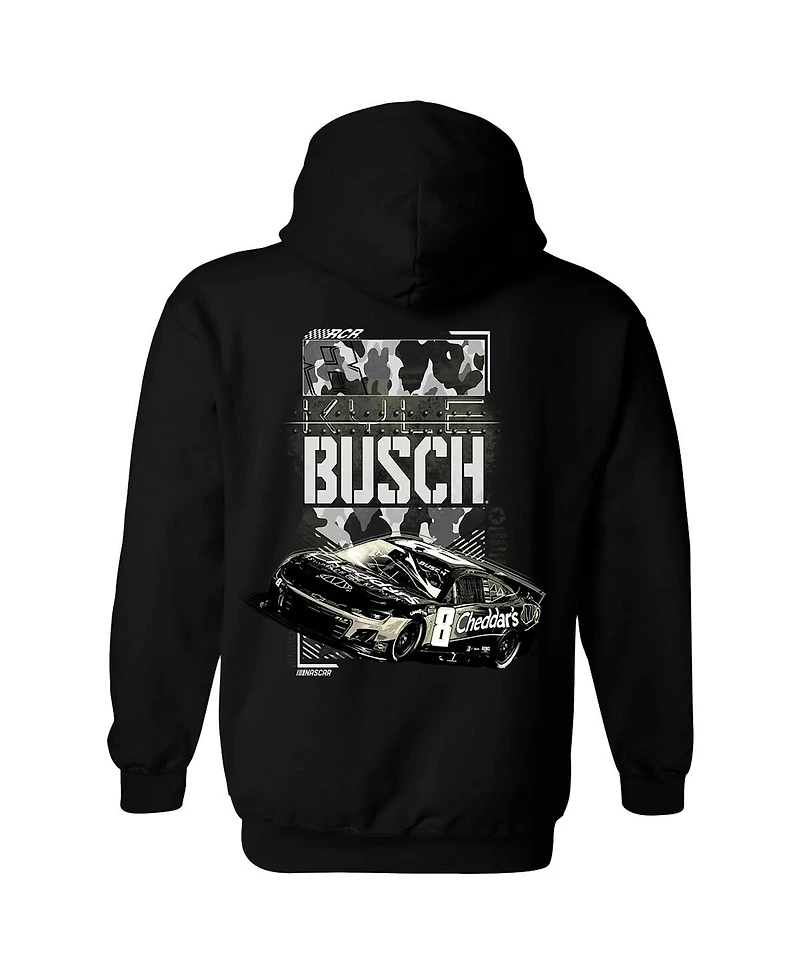 Richard Childress Racing Team Collection Men's Black Kyle Busch Camo Car Pullover Hoodie
