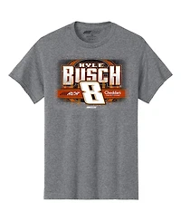 Richard Childress Racing Team Collection Men's Heather Gray Kyle Busch Cheddar's Car T-Shirt