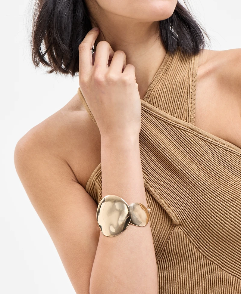 I.n.c. International Concepts Gold-Tone Disc Statement Bracelet, Exclusively at Macy's