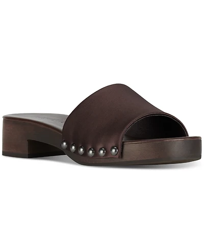 Jeffrey Campbell Cambrie Wooden Platform Slide Sandals