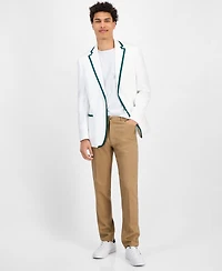 Tommy Hilfiger Men's Modern-Fit Green Tipped Weave Sport Coat
