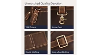 Luxorro Large Leather Briefcase - Capacity & Elegant