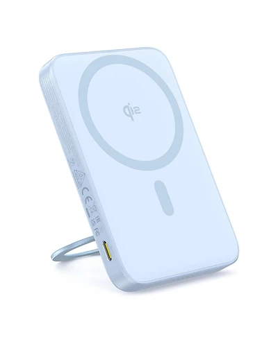 Baseus Qi2 Magnetic Power Bank 20W MagSafe Portable Charger 5000mAh Bracket Battery Pack with 360°Rotatable Ring Stand PicoGo