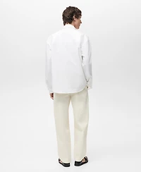 Mango Men's Regular-Fit Cotton Pocket Shirt