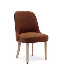 Mid-Century Modern Upholstered Boucle Dining Chair (Set of 6)