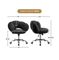 Yaheetech Boucle Upholstered Home Office Chair