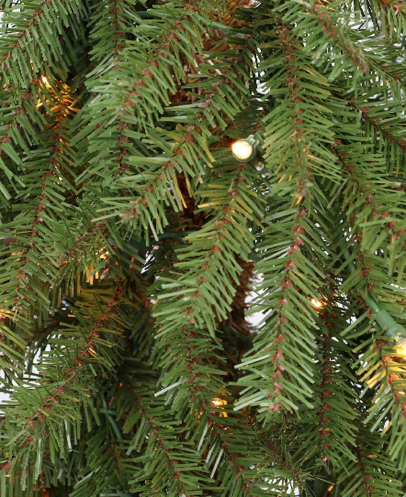 Puleo Pre-Lit Alpine Artificial Christmas Tree with 50 Lights, 3'