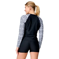 Free Country Women's Long Sleeve Swim Shirt