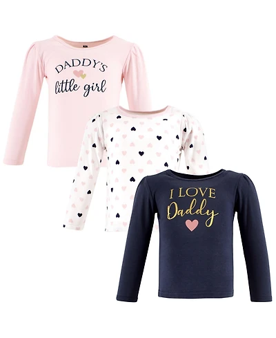 Hudson Baby Baby Girls Hudson 3Pk Long Sleeve T-Shirts