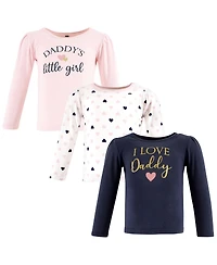 Hudson Baby Baby Girls Hudson 3Pk Long Sleeve T-Shirts