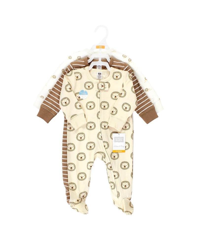 Hudson Baby Boys Premature Soft Cotton Romper for Playtime & Naps