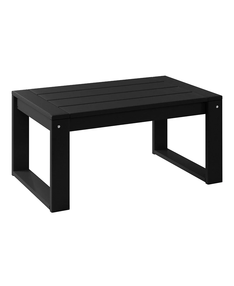 Piece Modern Hdpe Outdoor Patio Furniture Sofa Conversation Set with Coffee Table