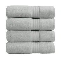 Linery & Co. Quick-Drying Cotton 4-Piece Bath Towel Set