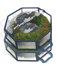 Wreath Storage Container - Clear Christmas Wreath Storage Bag, Dual Zipper and Handles - 24" Premium Wreath Storage Organizer Box - 2 Pack