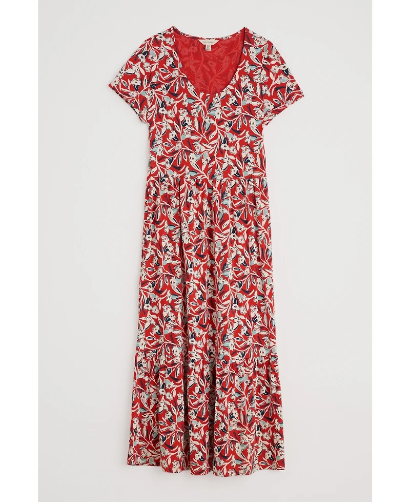Seasalt Cornwall Women's S/S Tor View Dress with Scoop Neck
