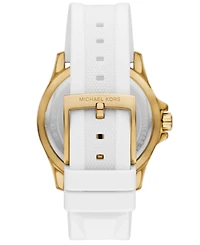Michael Kors Women's Everest Three-Hand White Silicone Watch, 40mm